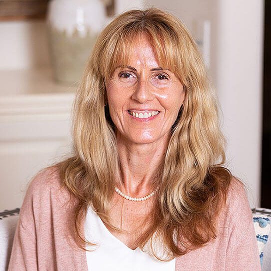 middle aged woman smiling